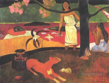 Pastorales Tahitiennes postimpressionnisme Primitivisme Paul Gauguin Peinture à l'huile
